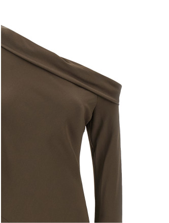 Макси ALBERTA FERRETTI Bare shoulder dress (A042366278500) #