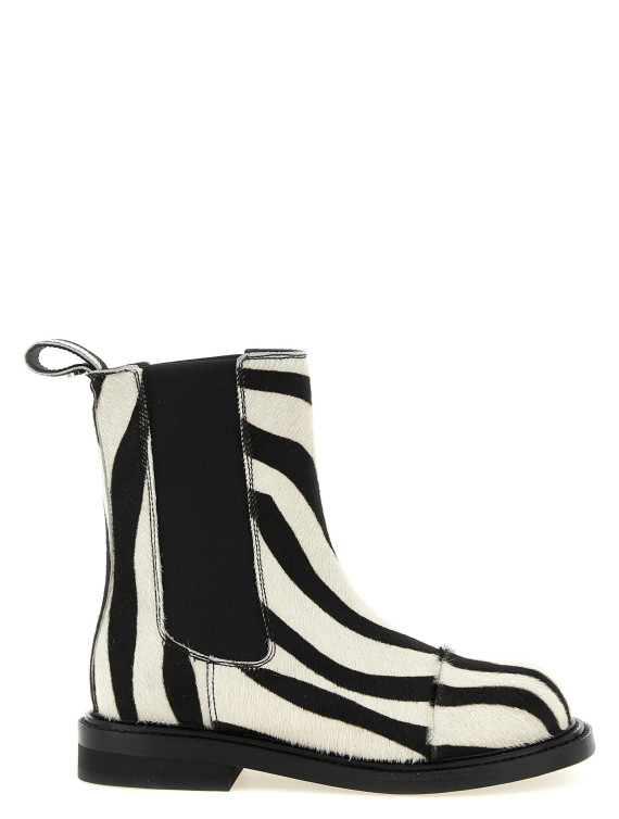 Ботильоны MOSCHINO Zebra pony ankle boots (MA21114C1PML010A) #1