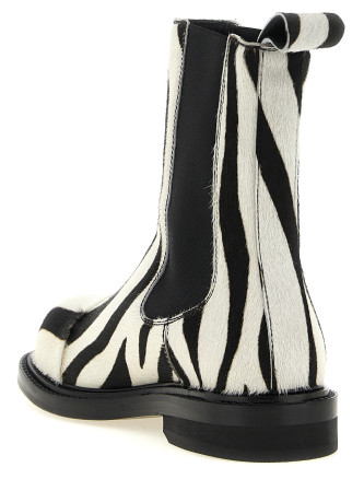 Ботильоны MOSCHINO Zebra pony ankle boots (MA21114C1PML010A) #