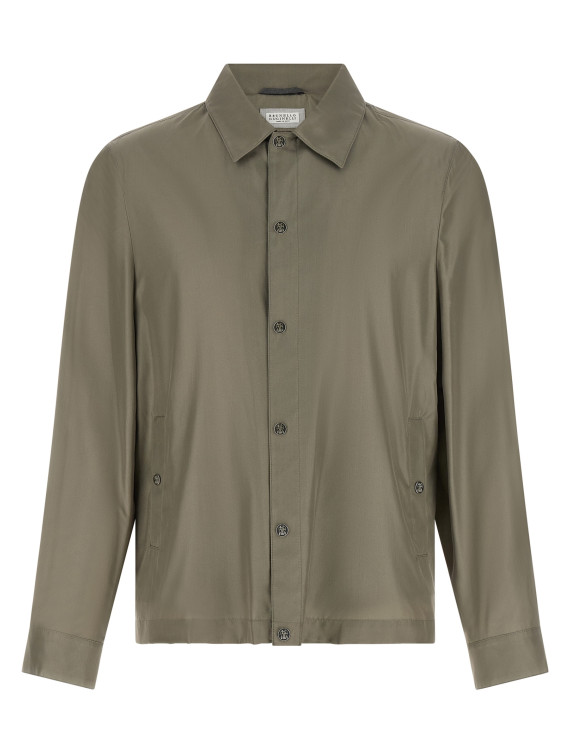 Повседневная куртка BRUNELLO CUCINELLI Membrane silk jacket (MZ4216541C965) #1