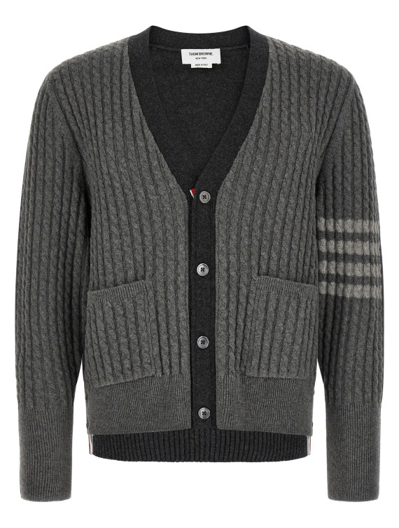 Свитер, кардиган THOM BROWNE 2-in-1 trompe l'œil cardigan (MKC650AY1018982) #1