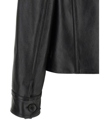 Кожаная куртка MARNI Leather and suede jacket (JKMX0414QUULV89300N99) #
