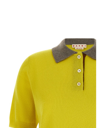 Поло MARNI Cashmere polo shirt (POMD0068EQUFX331MXV42) #