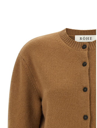 Свитер, кардиган ROHE Cashmere mixed crew neck cardigan (42023358260) #