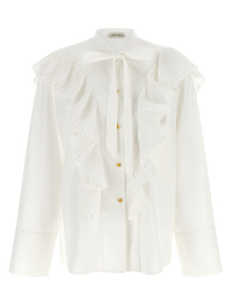 Рубашка, блузка ALBERTA FERRETTI Pleated ruffle shirt