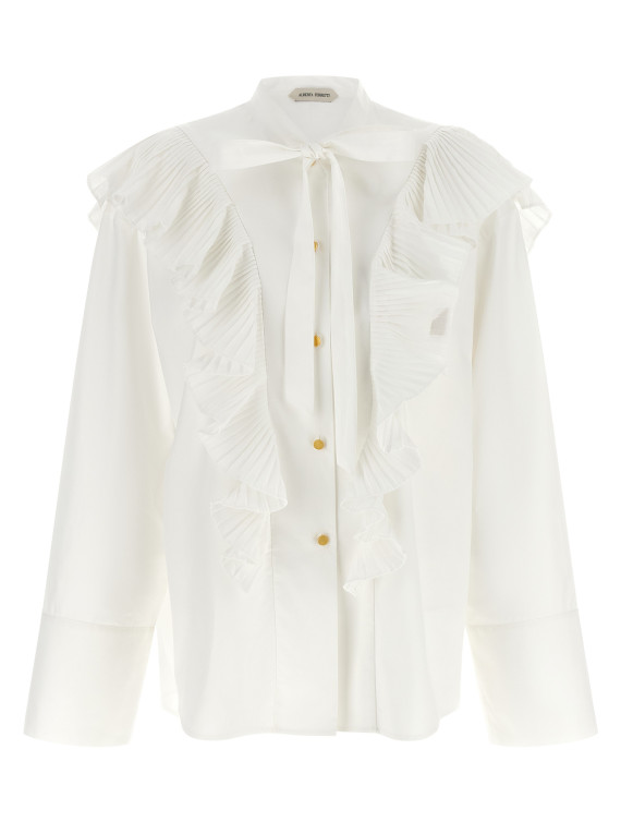 Рубашка, блузка ALBERTA FERRETTI Pleated ruffle shirt (A021766220002) #1