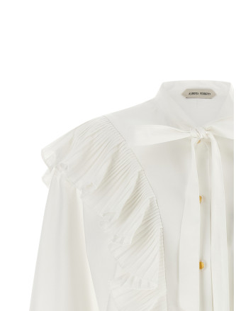 Рубашка, блузка ALBERTA FERRETTI Pleated ruffle shirt (A021766220002) #