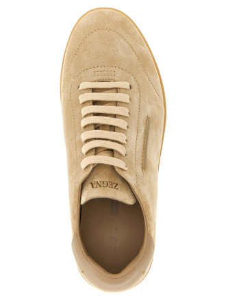 Кроссовки ZEGNA Low-Top Suede Sneakers (LHSOYS8218ZCRE) #