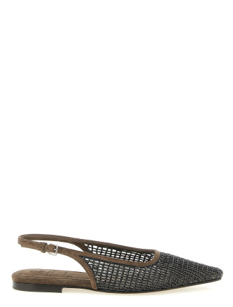 Балетки BRUNELLO CUCINELLI 'Precious Net Embroidery'