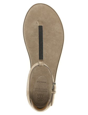 Плоские сандалии BRUNELLO CUCINELLI 'Precious Strap' (MZSFC3257C5859) #