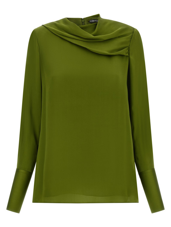Рубашка, блузка TOM FORD Draped neck blouse (TS2167FAX1778GDK) #1