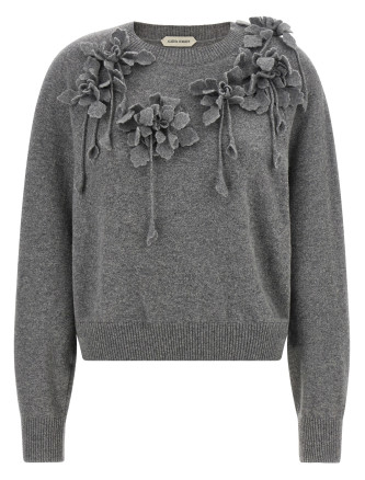 Свитер, кардиган ALBERTA FERRETTI Embroidered flower sweater