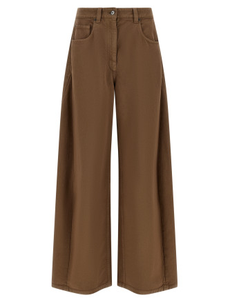 Брюки BRUNELLO CUCINELLI Garment-dyed trousers