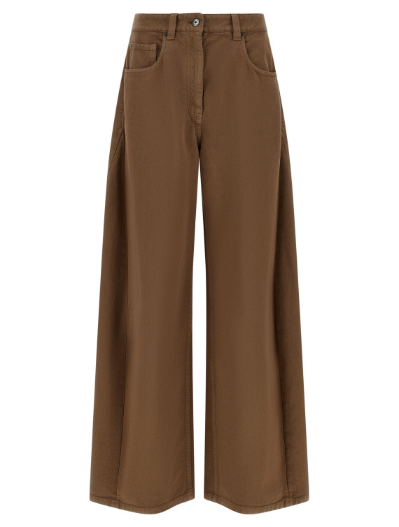 Брюки BRUNELLO CUCINELLI Garment-dyed trousers (MPH81P4059C832) #1