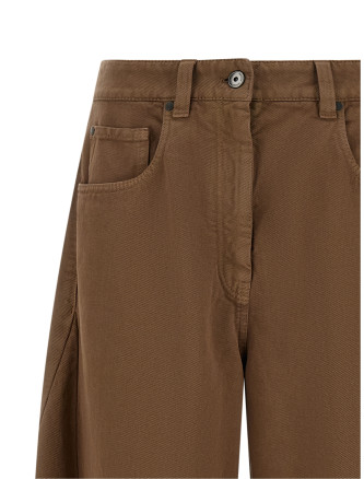 Брюки BRUNELLO CUCINELLI Garment-dyed trousers (MPH81P4059C832) #