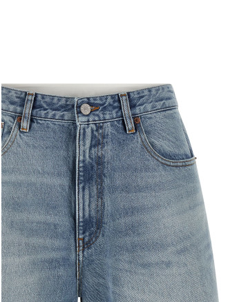 Бермуды, шорты MM6 MAISON MARGIELA White carré bermuda shorts (S52MU0141M30058963) #
