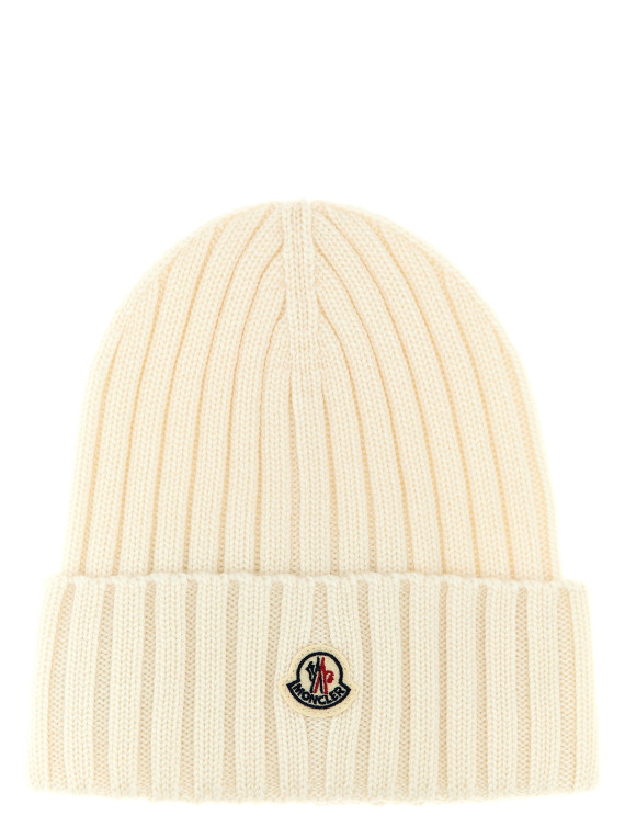 Шляпа MONCLER Logo patch beanie (K10933B00036A9327030) #1