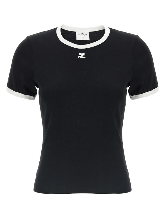 Футболка COURREGES 'Signature Contrast' (VESJTS017JS00709901) #1