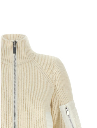 Повседневная куртка SACAI 'Nylon Twill x Wool Knit' (2608585151) #
