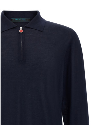 Поло KITON Wool polo shirt 14 microns (UMK0493K400Z) #