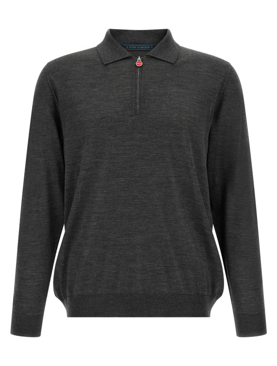 Поло KITON Wool polo shirt 14 microns (UMK0493100200G) #1