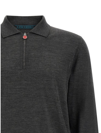 Поло KITON Wool polo shirt 14 microns (UMK0493100200G) #