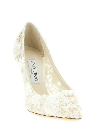 Высокие каблуки JIMMY CHOO 'Love' (LOVE100KJNIVORYMIX) #