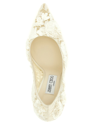 Высокие каблуки JIMMY CHOO 'Love' (LOVE100KJNIVORYMIX) #