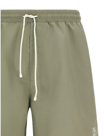 Пляжная одежда BRUNELLO CUCINELLI Logo embroidery swimsuit (MW817043CXX37) #