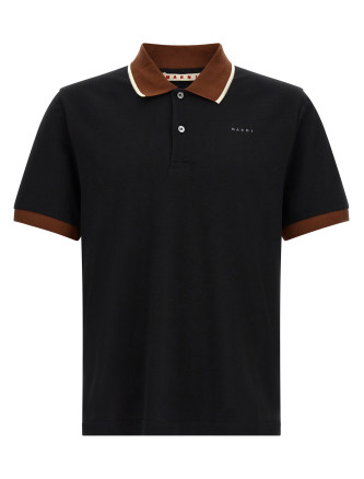 Поло MARNI Polo with contrasting details