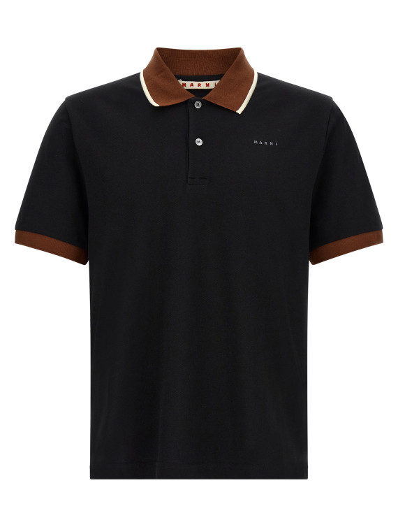 Поло MARNI Polo with contrasting details (POJY0002LSUTC68800N99) #1
