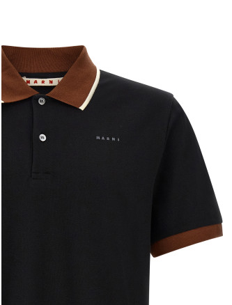 Поло MARNI Polo with contrasting details (POJY0002LSUTC68800N99) #