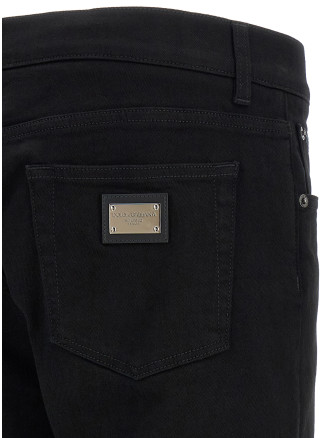 Джинсы DOLCE & GABBANA Logo plaque jeans (GY07CDG8OW8S9001) #