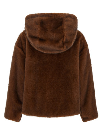 Мех, шуба HERNO Faux fur bomber jacket (GI000318D127398800) #