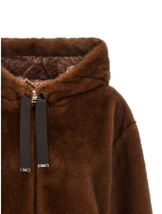 Мех, шуба HERNO Faux fur bomber jacket (GI000318D127398800) #