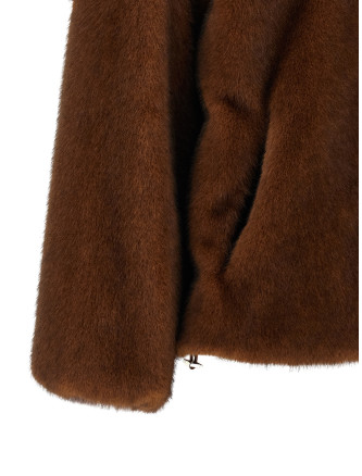 Мех, шуба HERNO Faux fur bomber jacket (GI000318D127398800) #