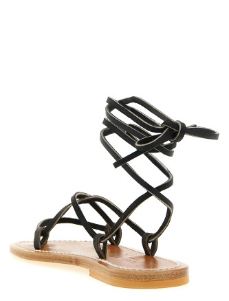 Плоские сандалии K.JACQUES SAINT TROPEZ 'Bikini' (BIKINIPULNOIR) #