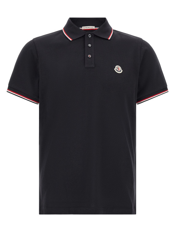 Поло MONCLER Tricolor trim polo shirt (L20918A703008455677X) #1