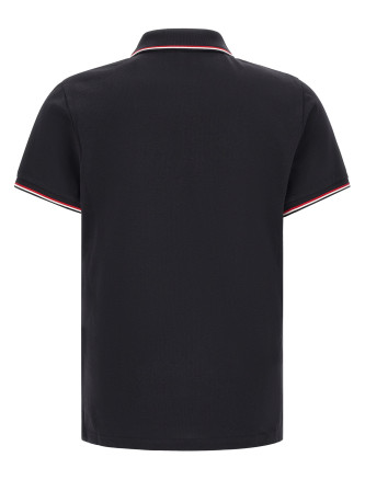 Поло MONCLER Tricolor trim polo shirt (L20918A703008455677X) #