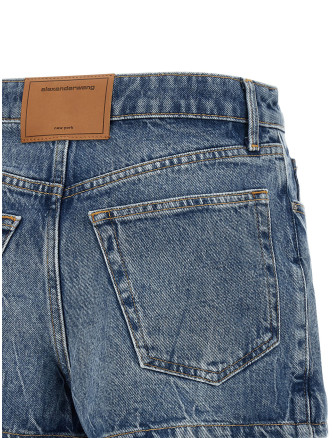 Бермуды, шорты ALEXANDER WANG Denim skort (4DC3265128400C) #