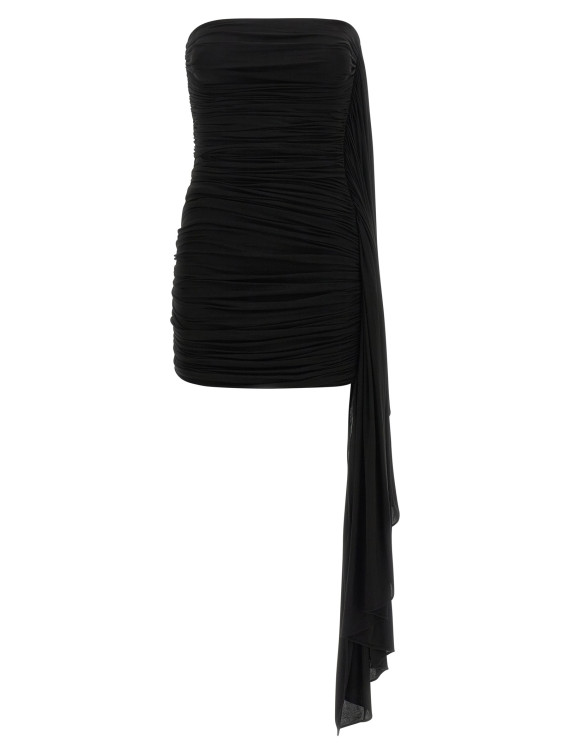Мини ALEXANDER WANG Asymmetrical draped dress (1CC3266000001) #1
