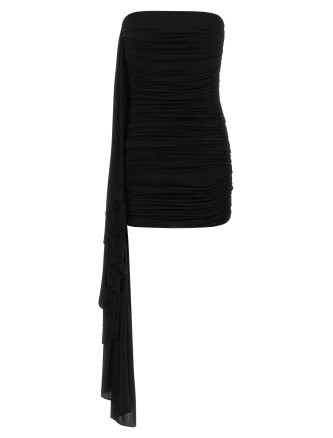 Мини ALEXANDER WANG Asymmetrical draped dress (1CC3266000001) #