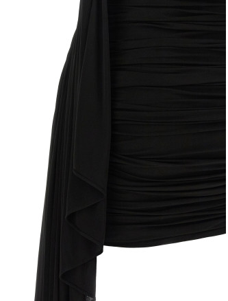 Мини ALEXANDER WANG Asymmetrical draped dress (1CC3266000001) #