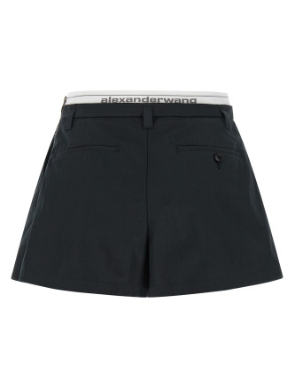 Бермуды, шорты ALEXANDER WANG Logo band shorts (1WC3264042001) #