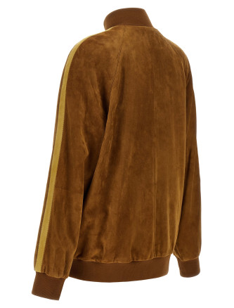 Кожаная куртка MIU Waxed suede bomber jacket (MPW026SOOO19QLF0046) #