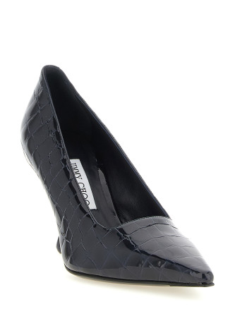 Высокие каблуки JIMMY CHOO 'Ixia' (IXIA80CBHMARINE) #