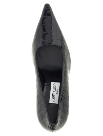 Высокие каблуки JIMMY CHOO 'Ixia' (IXIA80CBHMARINE) #