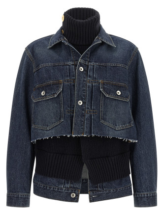 Джинсовая куртка SACAI Hybrid jacket