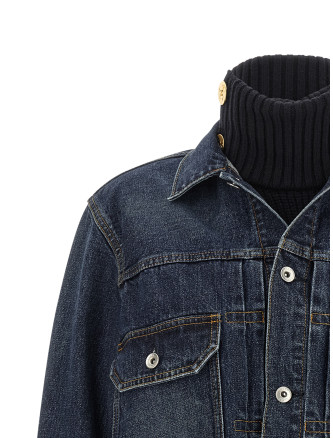 Джинсовая куртка SACAI Hybrid jacket (2608589436) #