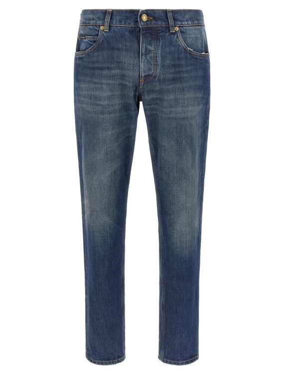 Джинсы DOLCE & GABBANA Logo plaque jeans (GP22ZDG8PO6S9001) #1